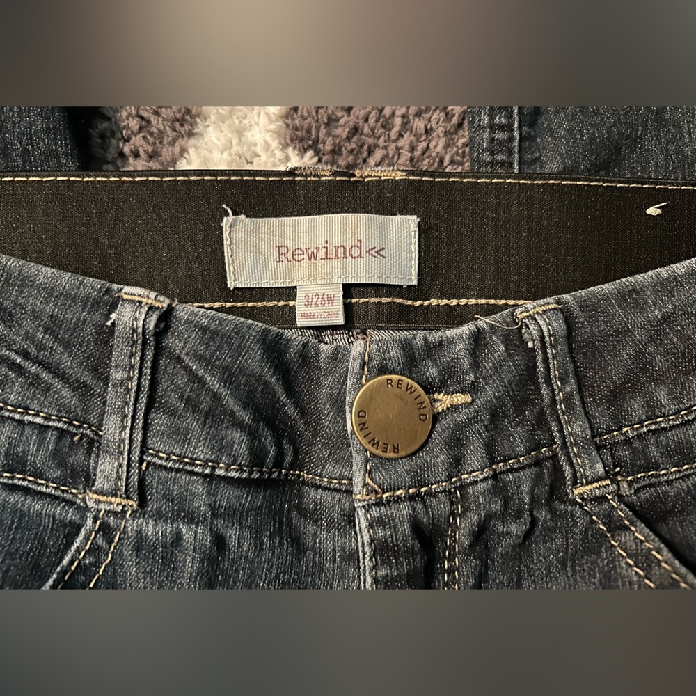 💙 Rewind Dark Blue Jeans Size 3 / 26W 💙 - Picture 4 of 8